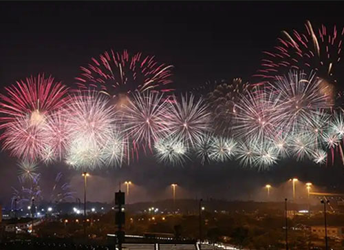 白朗县焰火晚会